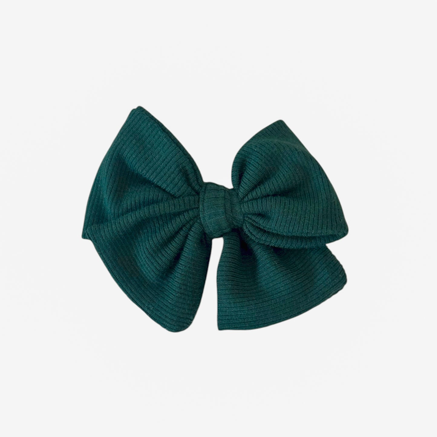 Ribbed Evergreen Bow