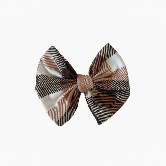 Chestnut Plaid Bow