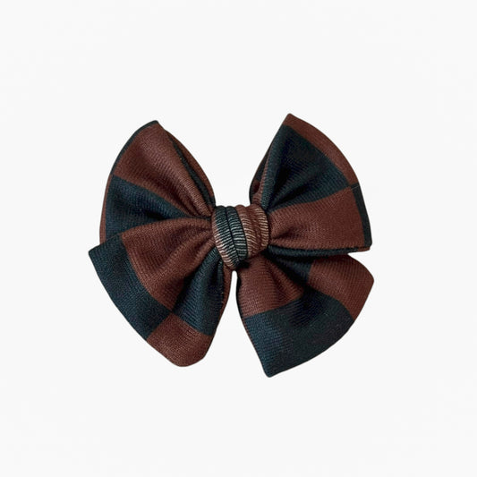 Oak and Coal Check Bow